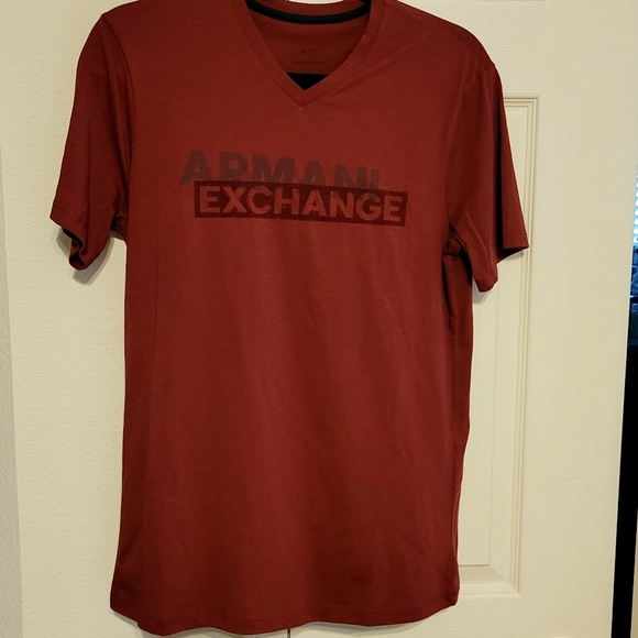 NEW Armani Exchange T-shirt V-neck Men's Size Small - A/X - Picture 2 of 4